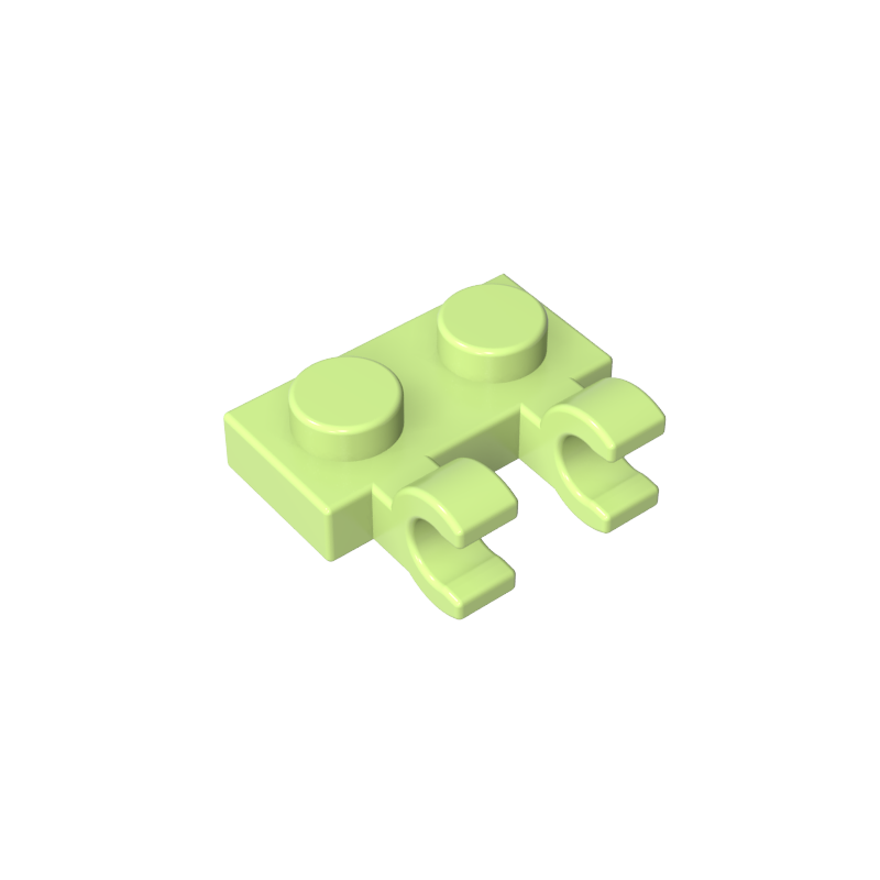 60470a | Plate, Modified 1 x 2 with 2 U Clips (Horizontal Grip)