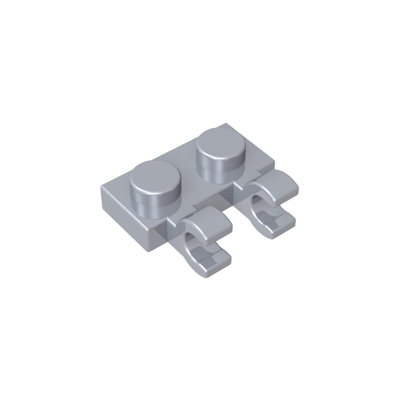 60470a | Plate, Modified 1 x 2 with 2 U Clips (Horizontal Grip)