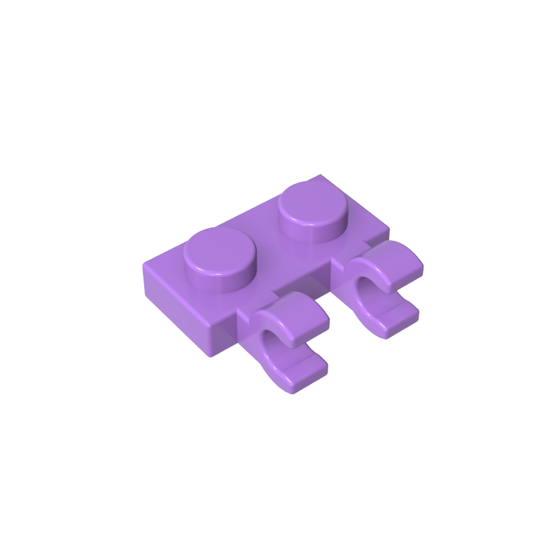 60470a | Plate, Modified 1 x 2 with 2 U Clips (Horizontal Grip)