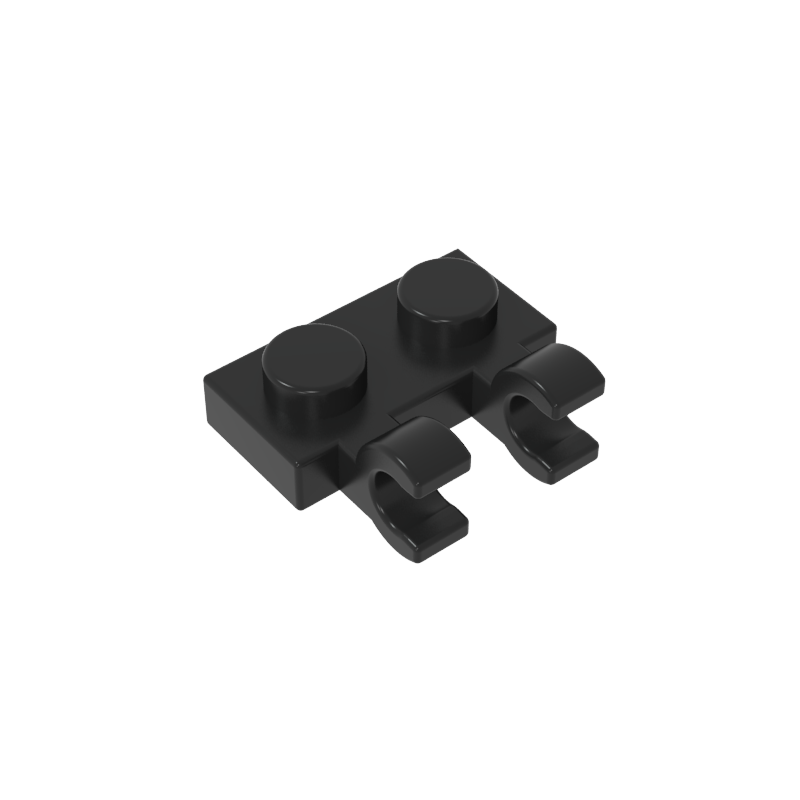 60470a | Plate, Modified 1 x 2 with 2 U Clips (Horizontal Grip)