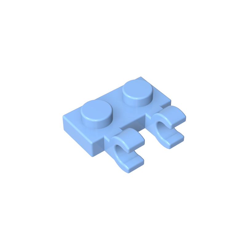 60470a | Plate, Modified 1 x 2 with 2 U Clips (Horizontal Grip)