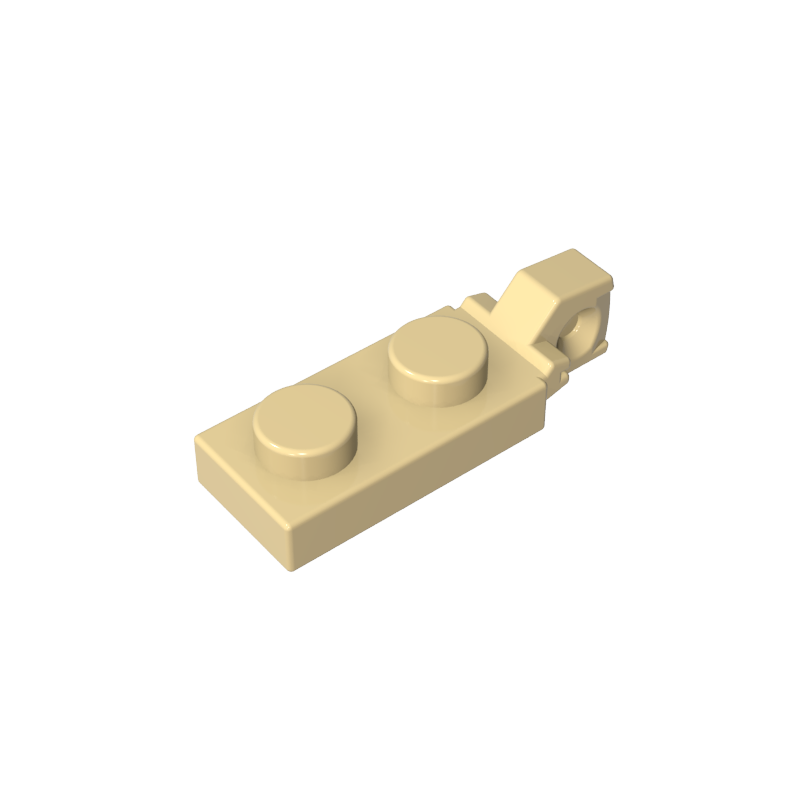 44301b | Hinge Plate 1 x 2 Locking with 1 Finger on End without Bottom Groove