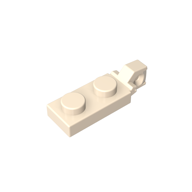 44301b | Hinge Plate 1 x 2 Locking with 1 Finger on End without Bottom Groove