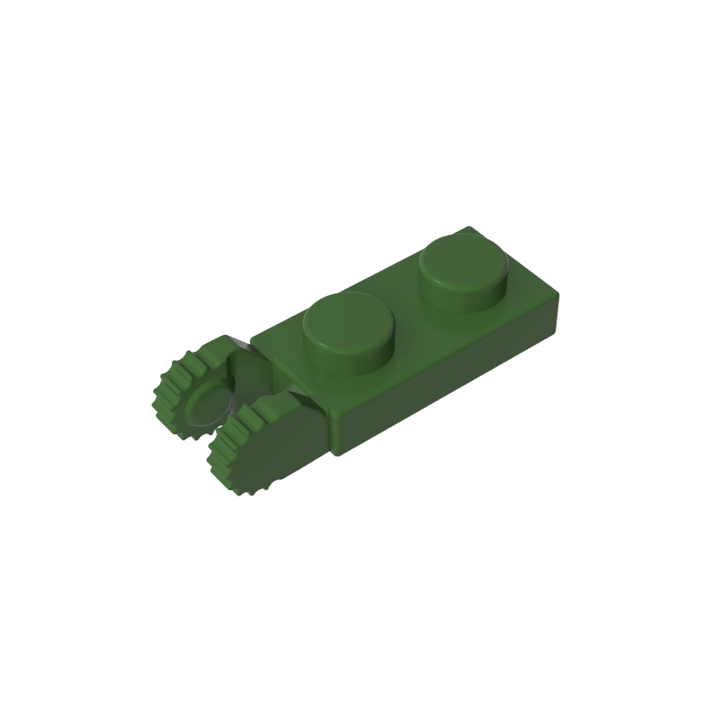 44302a | Hinge Plate 1 x 2 Locking with 2 Fingers on End (Undetermined Type)