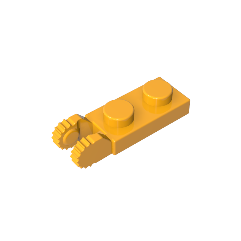 44302a | Hinge Plate 1 x 2 Locking with 2 Fingers on End (Undetermined Type)