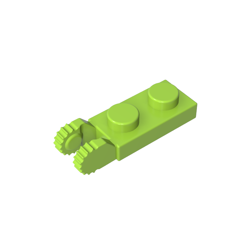 44302a | Hinge Plate 1 x 2 Locking with 2 Fingers on End (Undetermined Type)