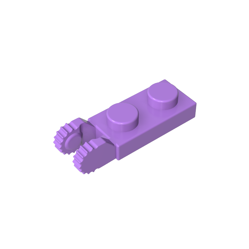44302a | Hinge Plate 1 x 2 Locking with 2 Fingers on End (Undetermined Type)