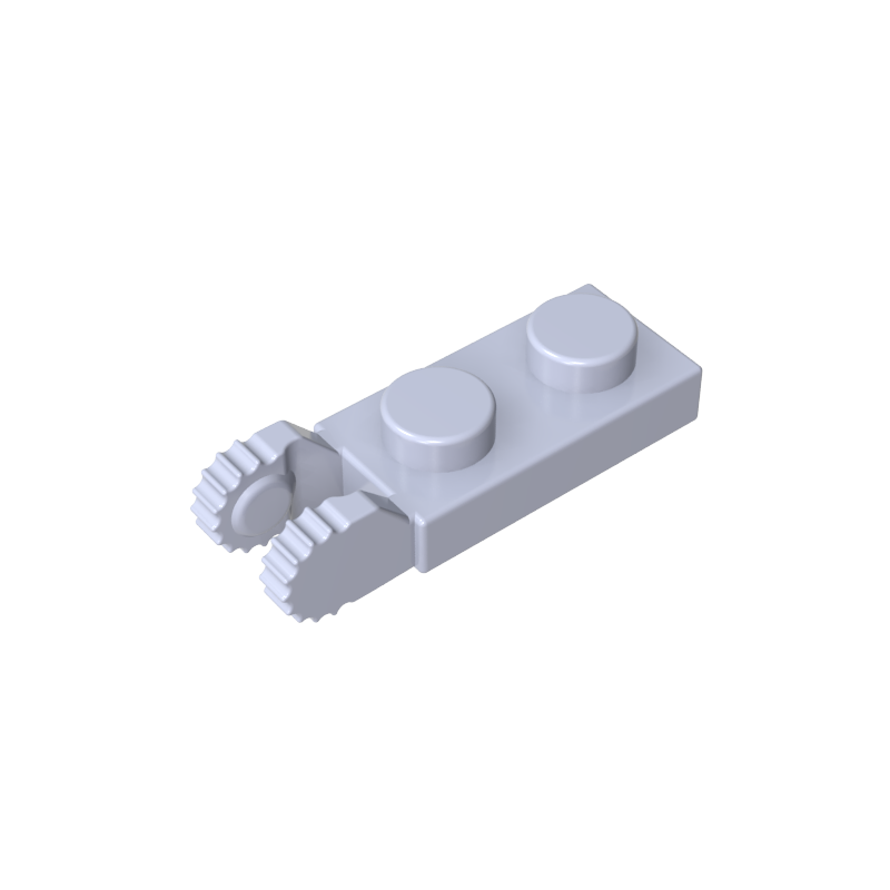 44302a | Hinge Plate 1 x 2 Locking with 2 Fingers on End (Undetermined Type)