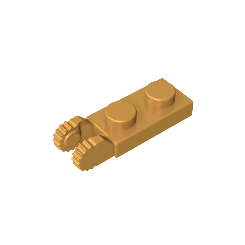 44302a | Hinge Plate 1 x 2 Locking with 2 Fingers on End (Undetermined Type)