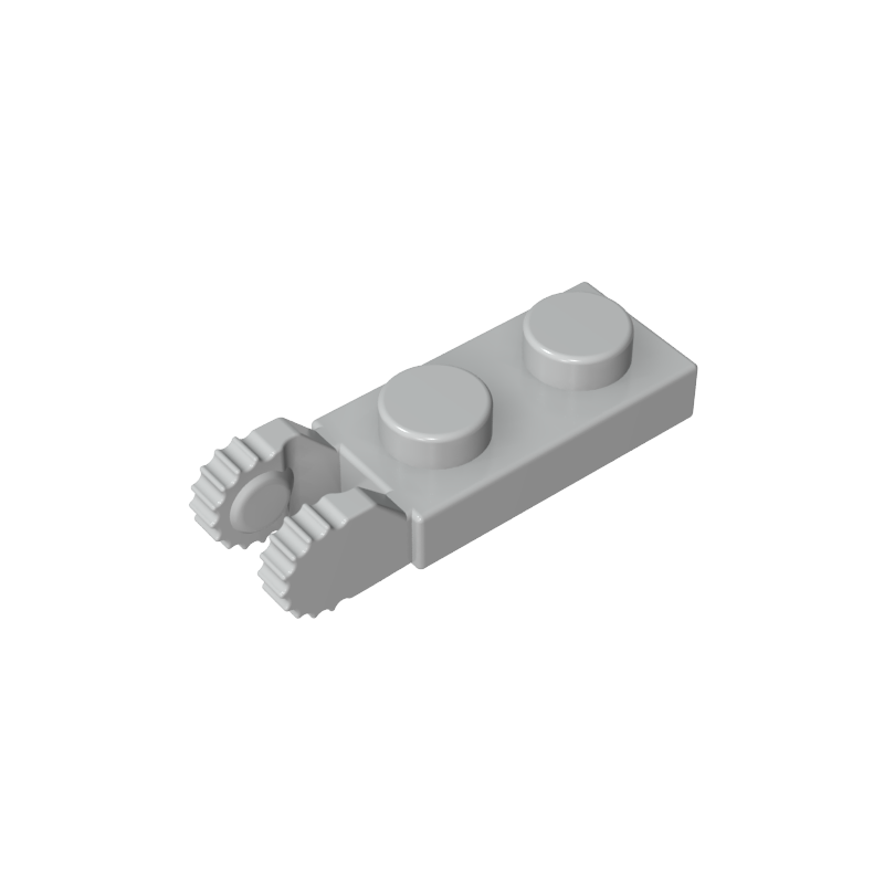 44302a | Hinge Plate 1 x 2 Locking with 2 Fingers on End (Undetermined Type)