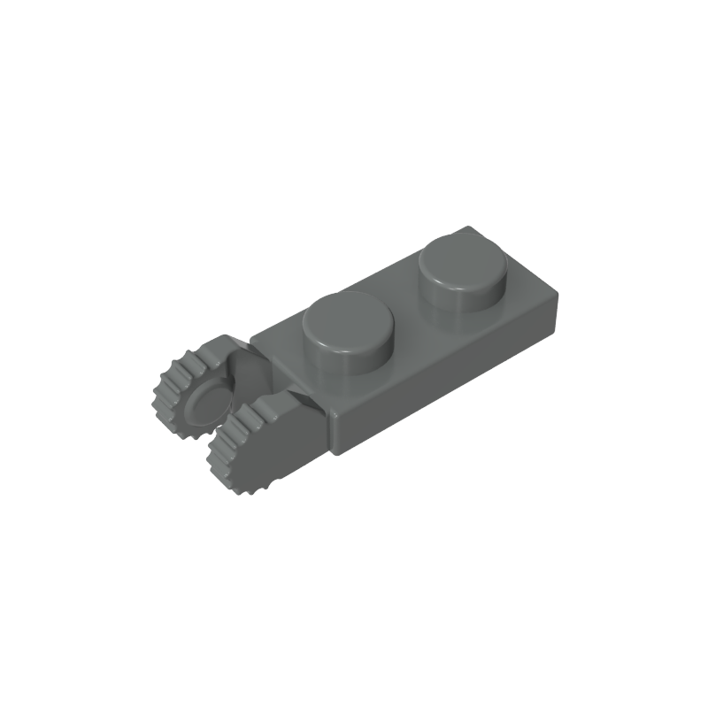 44302a | Hinge Plate 1 x 2 Locking with 2 Fingers on End (Undetermined Type)