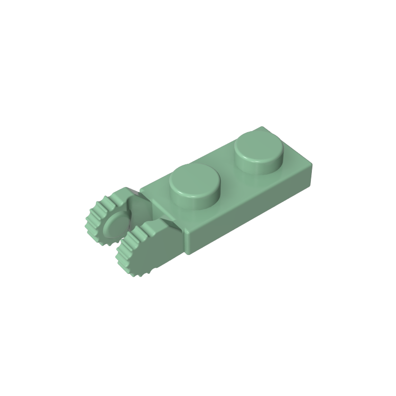 44302a | Hinge Plate 1 x 2 Locking with 2 Fingers on End (Undetermined Type)