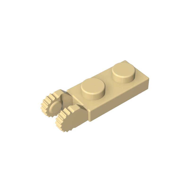 44302a | Hinge Plate 1 x 2 Locking with 2 Fingers on End (Undetermined Type)