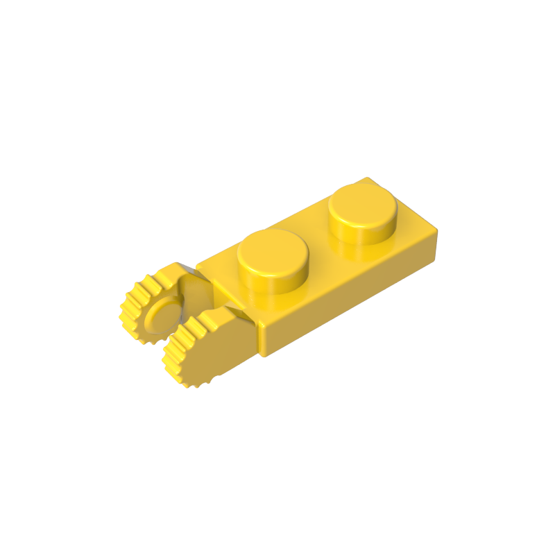 44302a | Hinge Plate 1 x 2 Locking with 2 Fingers on End (Undetermined Type)