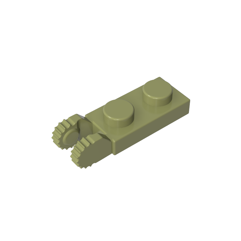 44302a | Hinge Plate 1 x 2 Locking with 2 Fingers on End (Undetermined Type)