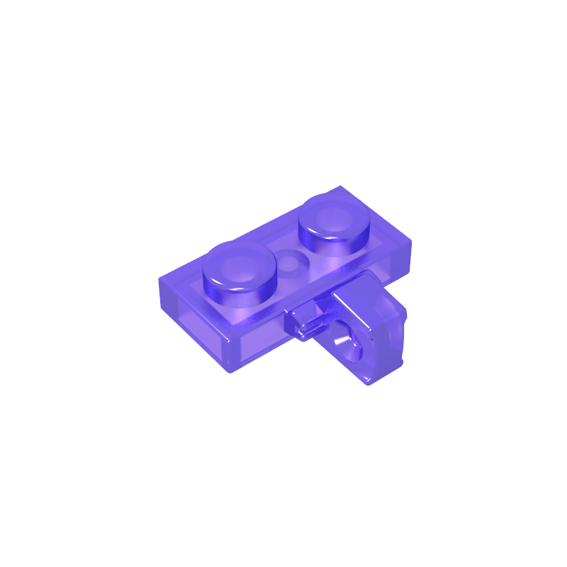 44567b | Hinge Plate 1 x 2 Locking with 1 Finger on Side without Bottom Groove