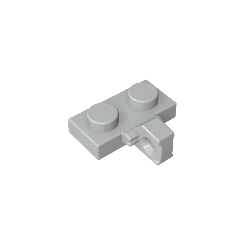 44567b | Hinge Plate 1 x 2 Locking with 1 Finger on Side without Bottom Groove