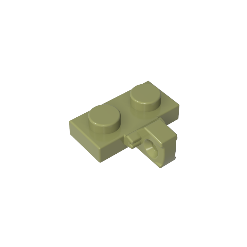 44567b | Hinge Plate 1 x 2 Locking with 1 Finger on Side without Bottom Groove