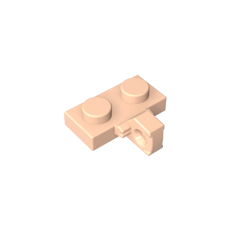44567b | Hinge Plate 1 x 2 Locking with 1 Finger on Side without Bottom Groove