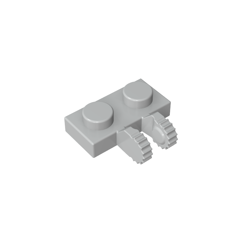 60471 | Hinge Plate 1 x 2 Locking with 2 Fingers on Side and 7 Teeth