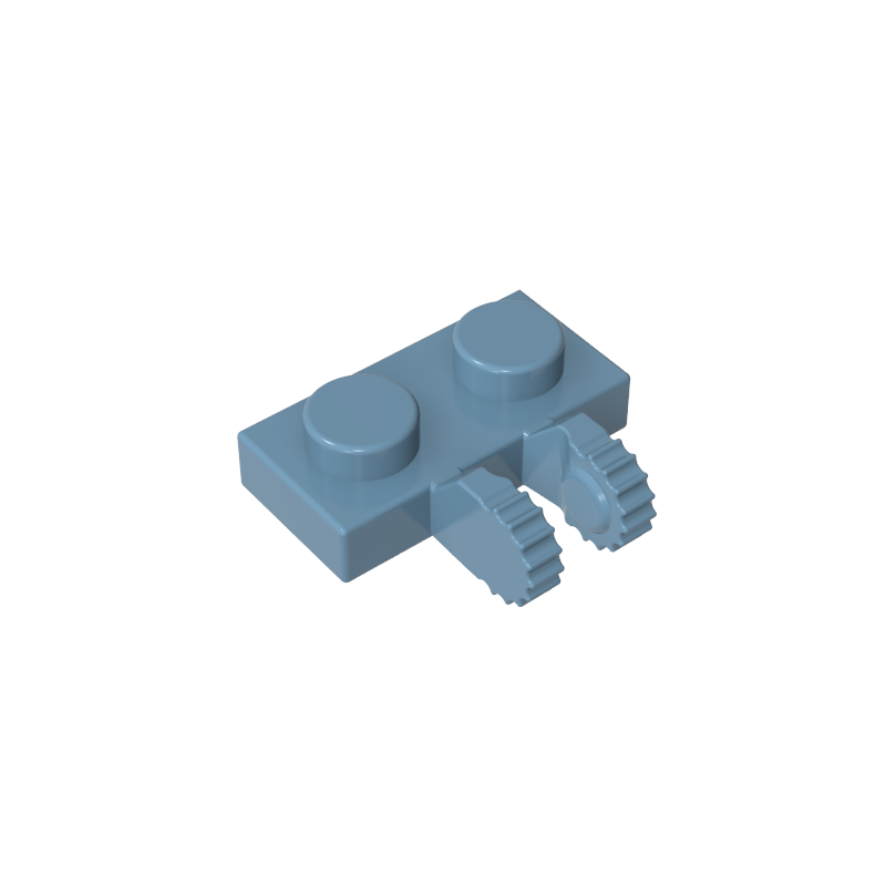 60471 | Hinge Plate 1 x 2 Locking with 2 Fingers on Side and 7 Teeth