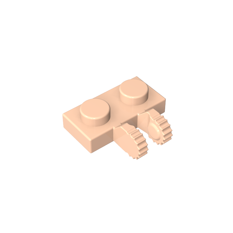 60471 | Hinge Plate 1 x 2 Locking with 2 Fingers on Side and 7 Teeth