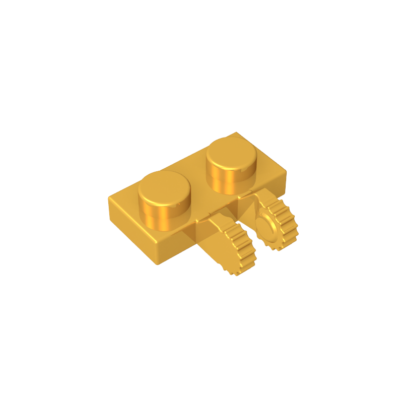 60471 | Hinge Plate 1 x 2 Locking with 2 Fingers on Side and 7 Teeth