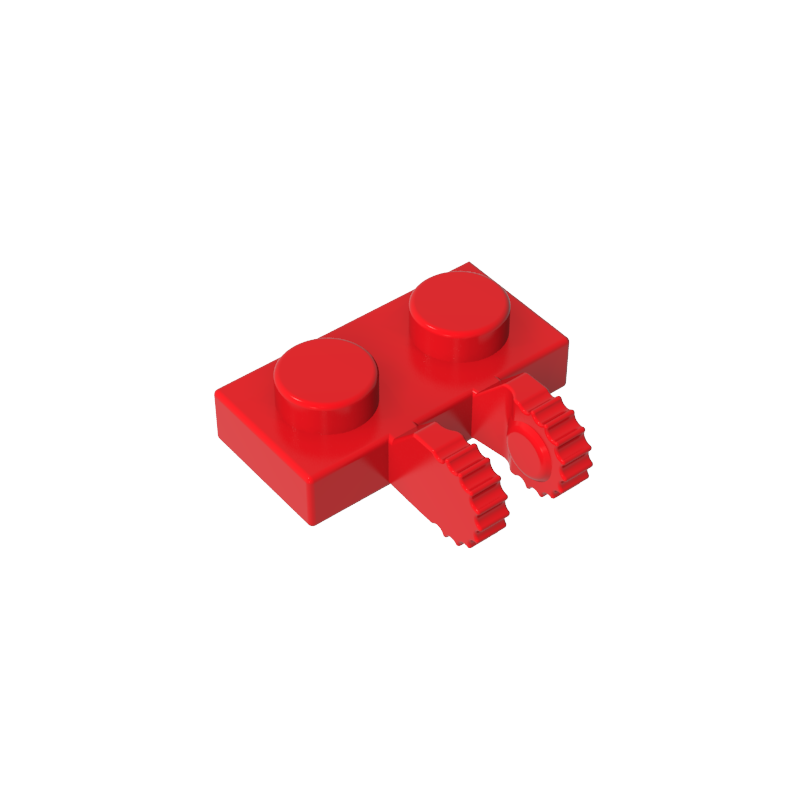 60471 | Hinge Plate 1 x 2 Locking with 2 Fingers on Side and 7 Teeth