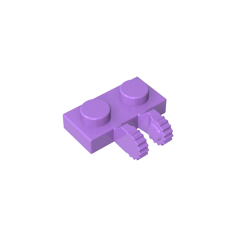 60471 | Hinge Plate 1 x 2 Locking with 2 Fingers on Side and 7 Teeth