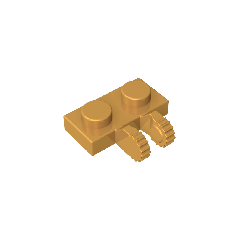 60471 | Hinge Plate 1 x 2 Locking with 2 Fingers on Side and 7 Teeth