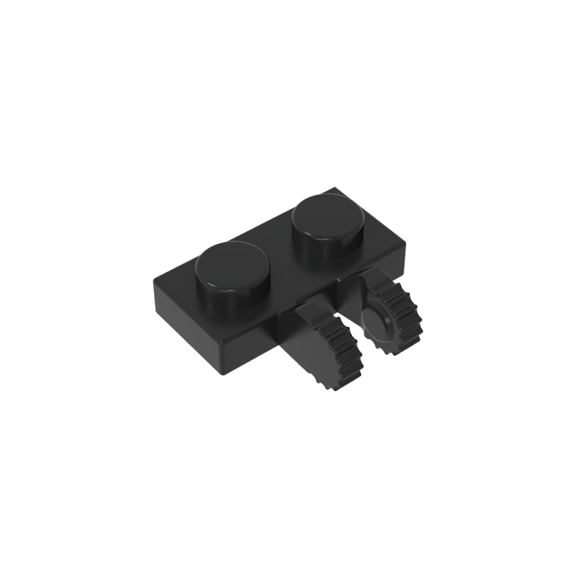60471 | Hinge Plate 1 x 2 Locking with 2 Fingers on Side and 7 Teeth
