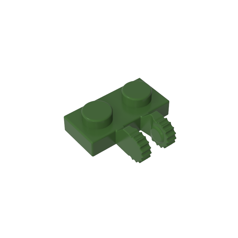 60471 | Hinge Plate 1 x 2 Locking with 2 Fingers on Side and 7 Teeth