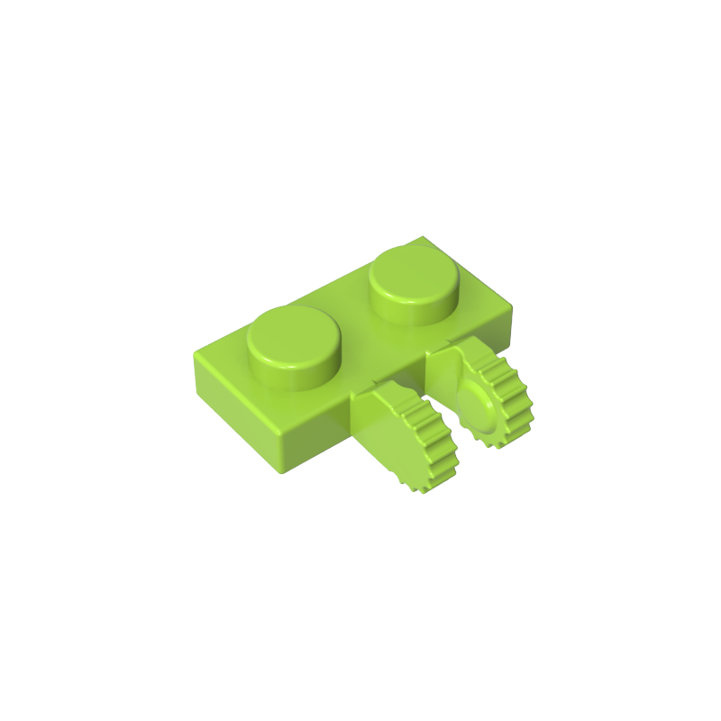 60471 | Hinge Plate 1 x 2 Locking with 2 Fingers on Side and 7 Teeth