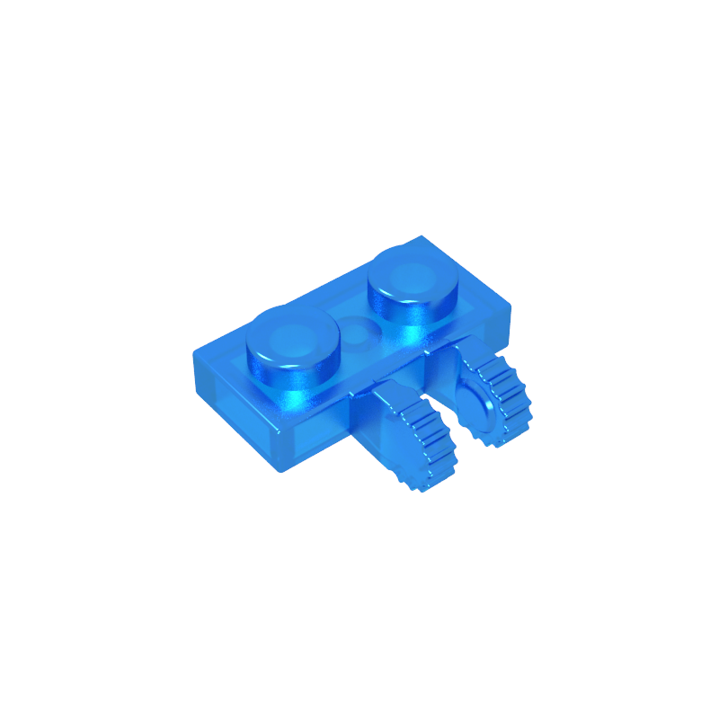 60471 | Hinge Plate 1 x 2 Locking with 2 Fingers on Side and 7 Teeth