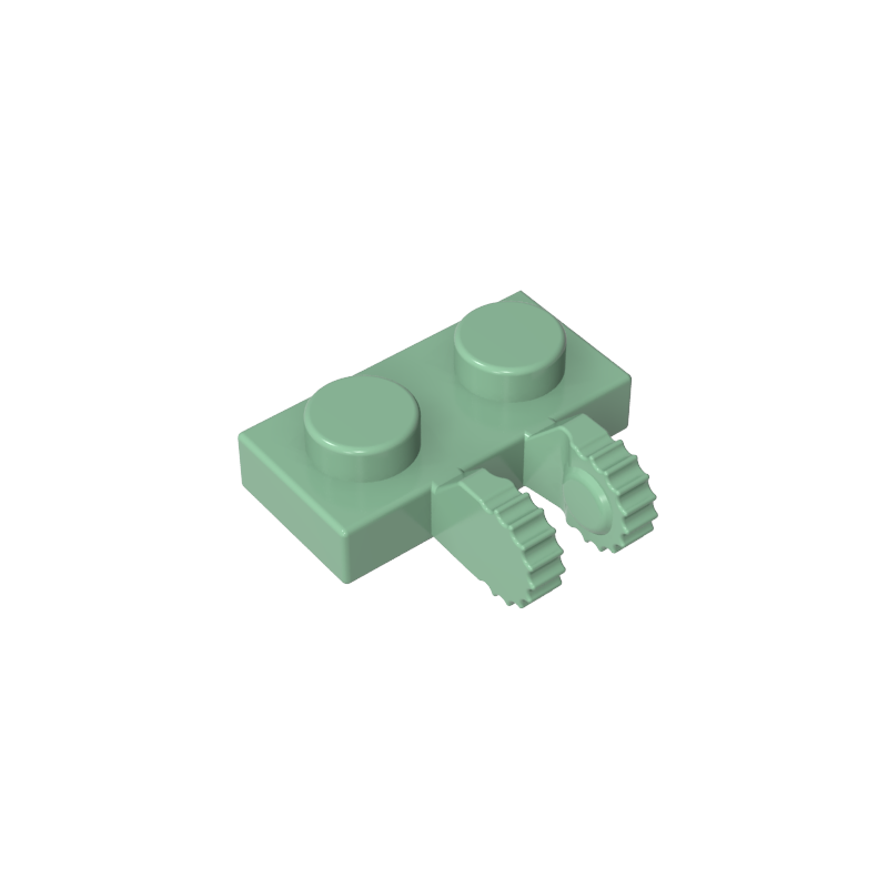 60471 | Hinge Plate 1 x 2 Locking with 2 Fingers on Side and 7 Teeth