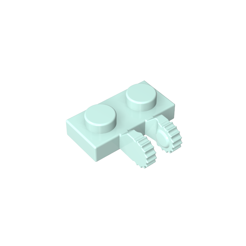 60471 | Hinge Plate 1 x 2 Locking with 2 Fingers on Side and 7 Teeth