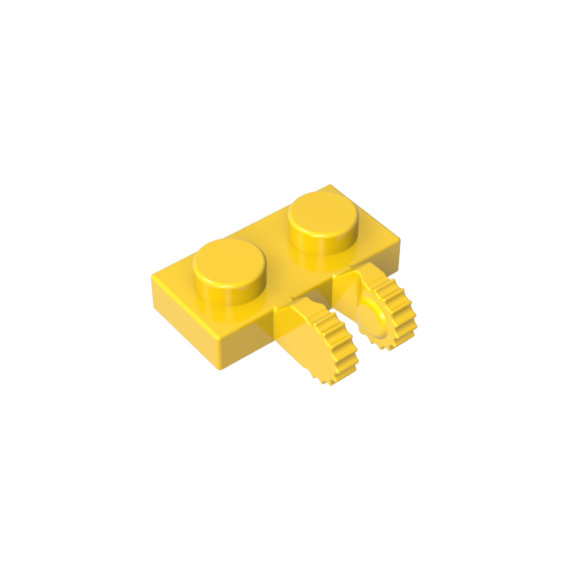 60471 | Hinge Plate 1 x 2 Locking with 2 Fingers on Side and 7 Teeth