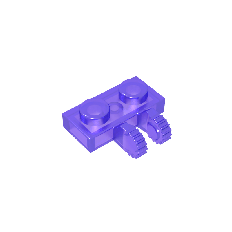 60471 | Hinge Plate 1 x 2 Locking with 2 Fingers on Side and 7 Teeth