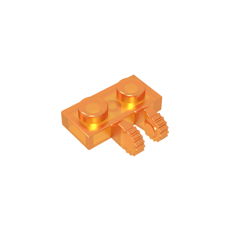 60471 | Hinge Plate 1 x 2 Locking with 2 Fingers on Side and 7 Teeth