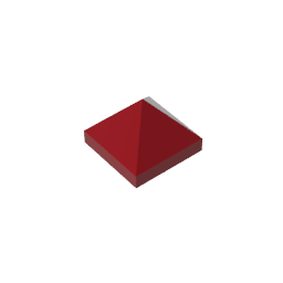 22388 | Slope 45 1 x 1 x 2/3 Quadruple Convex Pyramid