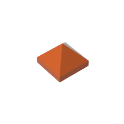22388 | Slope 45 1 x 1 x 2/3 Quadruple Convex Pyramid