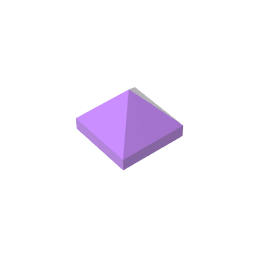 22388 | Slope 45 1 x 1 x 2/3 Quadruple Convex Pyramid