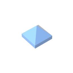 22388 | Slope 45 1 x 1 x 2/3 Quadruple Convex Pyramid