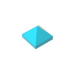 22388 | Slope 45 1 x 1 x 2/3 Quadruple Convex Pyramid