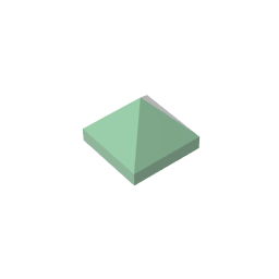 22388 | Slope 45 1 x 1 x 2/3 Quadruple Convex Pyramid