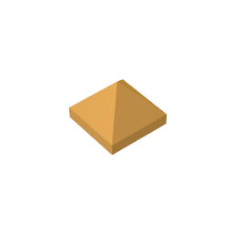 22388 | Slope 45 1 x 1 x 2/3 Quadruple Convex Pyramid