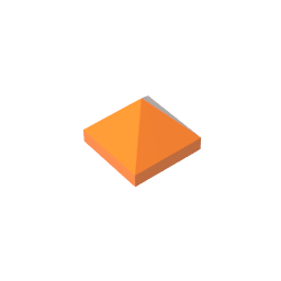22388 | Slope 45 1 x 1 x 2/3 Quadruple Convex Pyramid