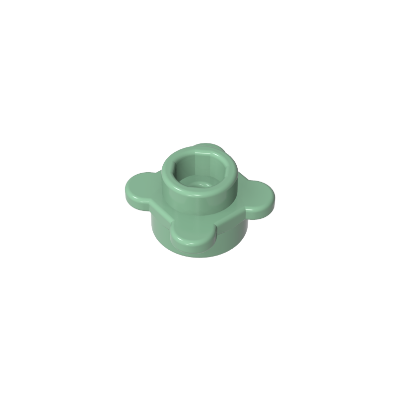 33291 | Plate, Round 1 x 1 with Flower Edge (4 Knobs / Petals)