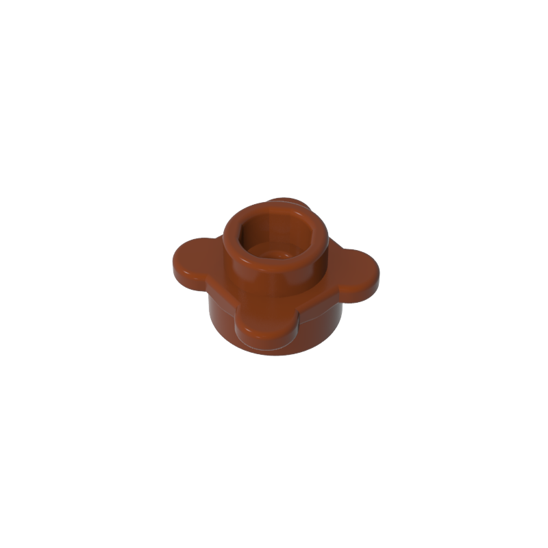 33291 | Plate, Round 1 x 1 with Flower Edge (4 Knobs / Petals)
