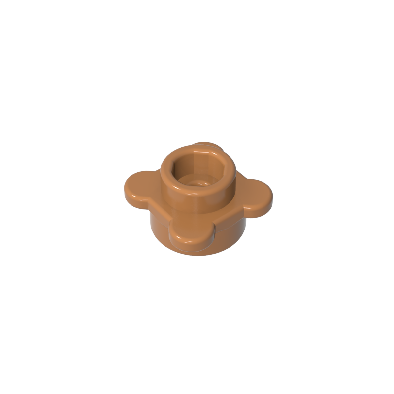 33291 | Plate, Round 1 x 1 with Flower Edge (4 Knobs / Petals)